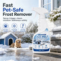 Outdoor De-Icing & Snow Melting Spray – pet-safe, dissolves frost on contact. Clear steps, walkways & patios fast!